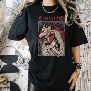 Mononoke Hime shirt, Princess Mononoke, Cartoon Shirt, Hayao Miyazaki, Totoro 05